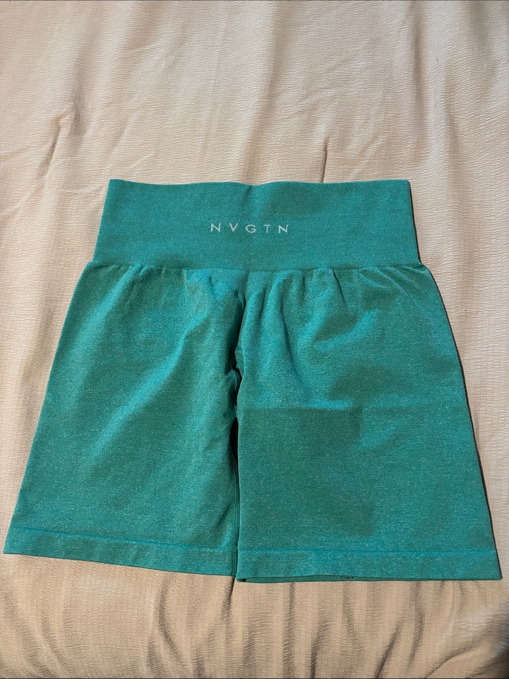 NVGTN Teal High-Waist Active Shorts